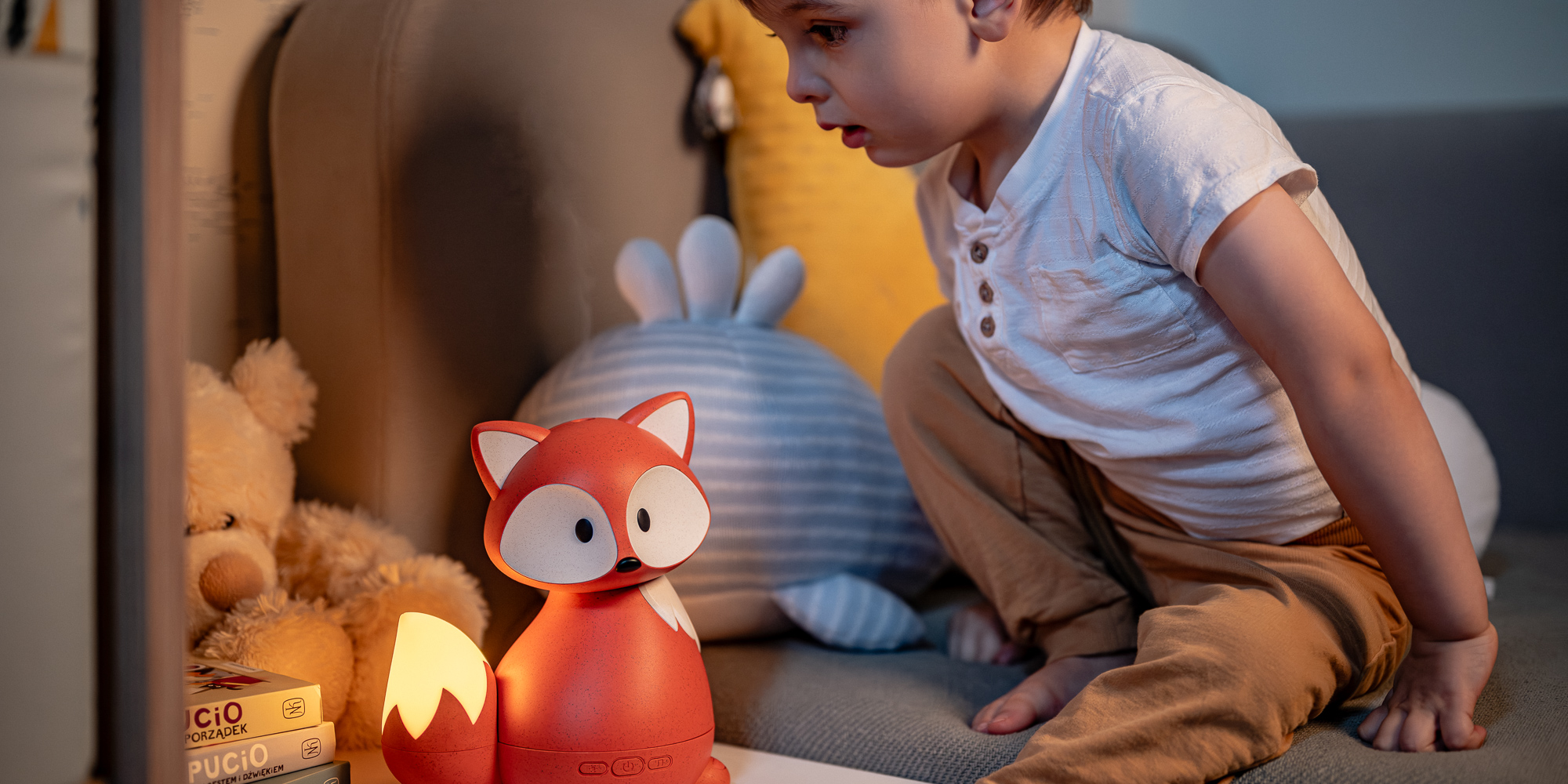 width=100% Dyfuzor zapachowy dla dzieci Humanas Dream Fox - rudy